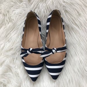 J. Crew Strip Flats